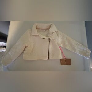 Young Hearts Cream Quilted Jacket